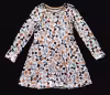 Jersey Langarmkleid mit bunten Schmetterlingen Größe 122